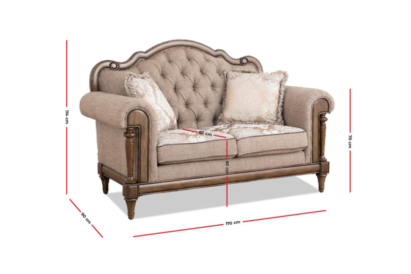 norfolk 7 seater fabric sofa (3+2+1+1)