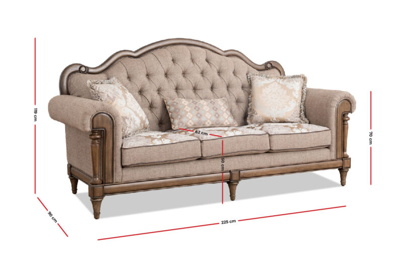 norfolk 7 seater fabric sofa (3+2+1+1)