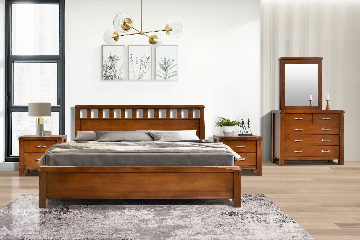 nadia king bed + 1 nightstand