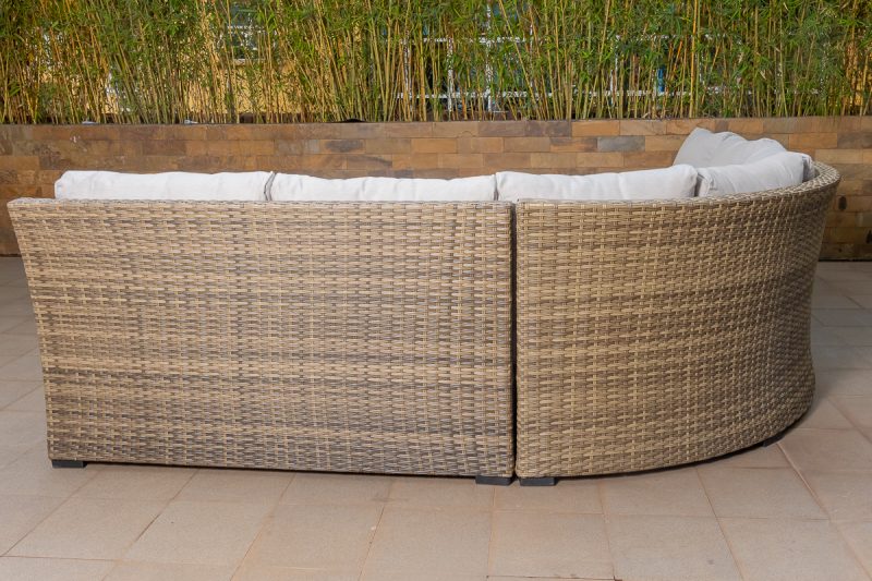 angelina outdoor corner sofa + coffee table + 2 ottomans