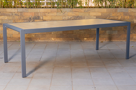 mwali 8 seater table + malibu dining chairs