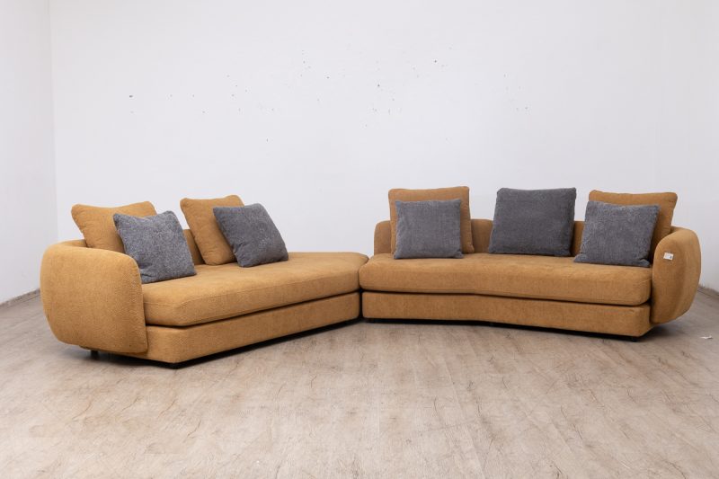 swan fabric corner sofa