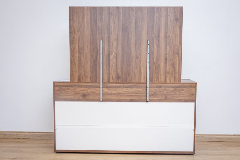 sahara package - king bed + 2 nightstands + chest of drawers + dresser mirror