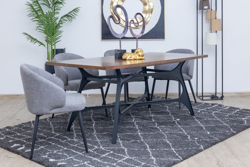 drake-1.8m dining table + 6 marisol chairs