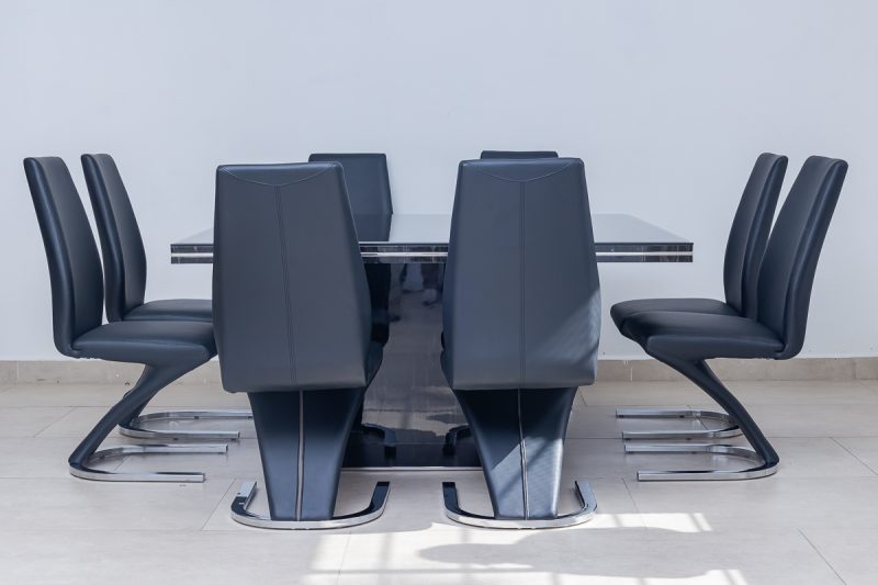 divano dining table + 8 chairs
