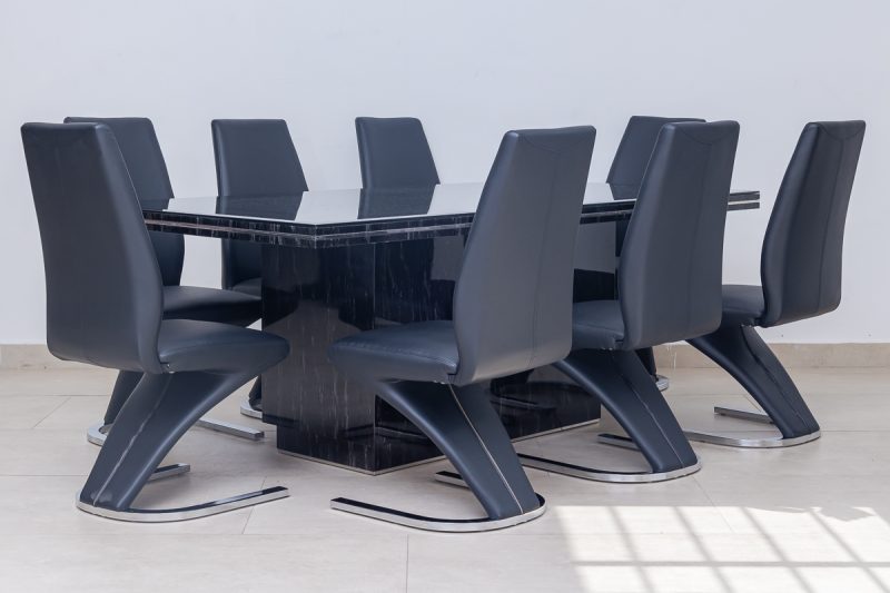 divano dining table + 8 chairs