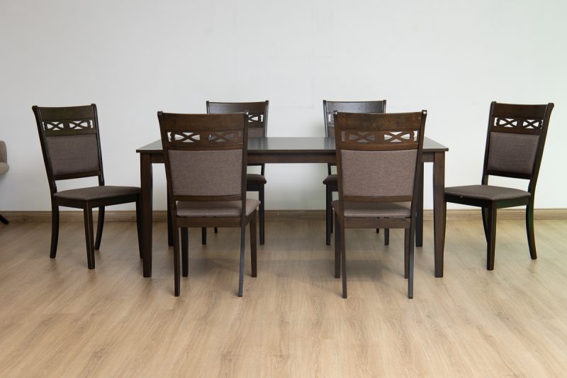 jordan dining table + 6 chairs