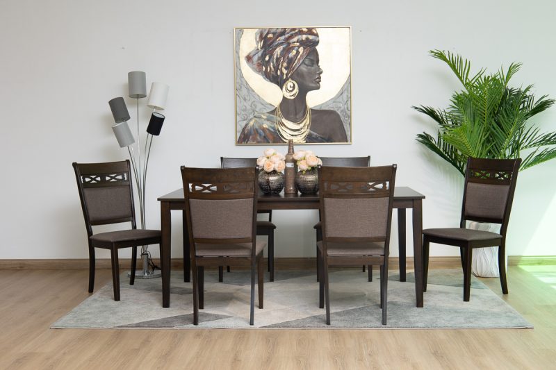 jordan dining table + 6 chairs