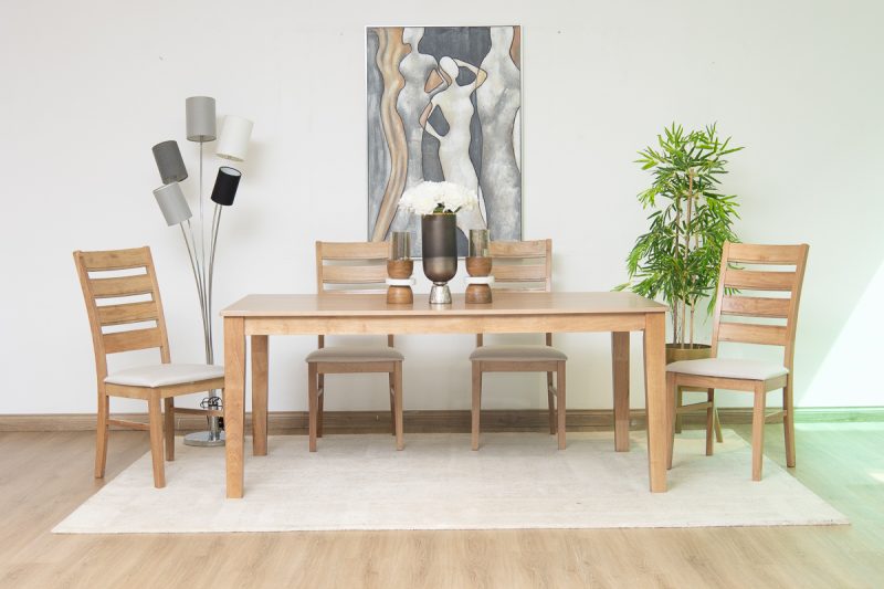 shila dining table + 6 chairs