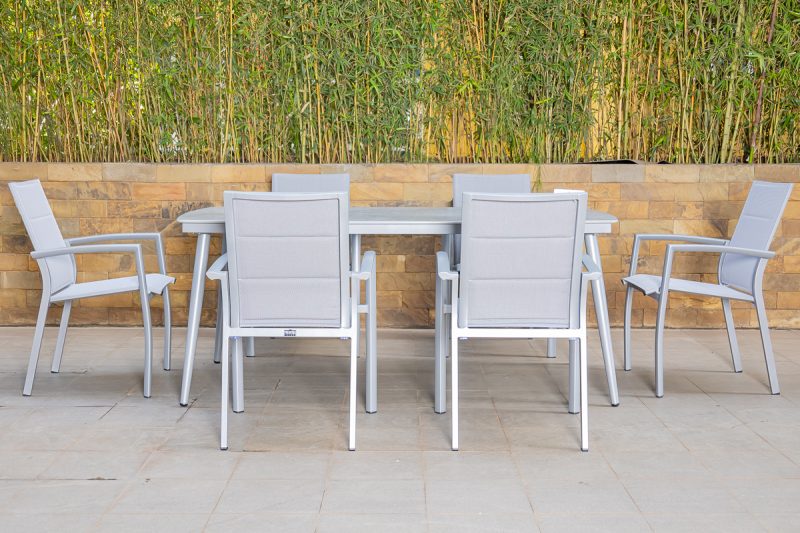 nod outdoor dining table + 6 chairs (copy)