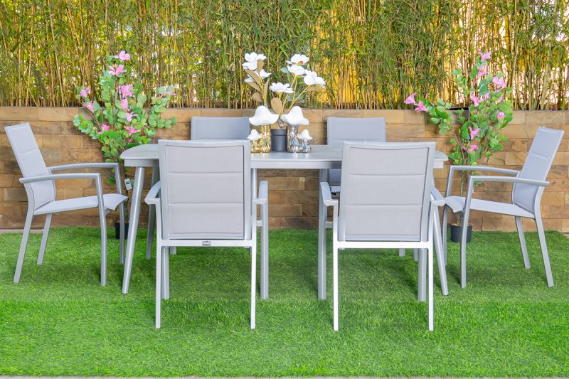 nod outdoor dining table + 6 chairs (copy)