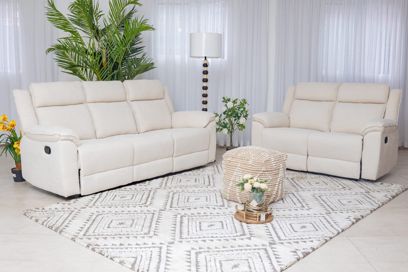 laurel 7 seater fabric recliner sofa (3+2+1+1)