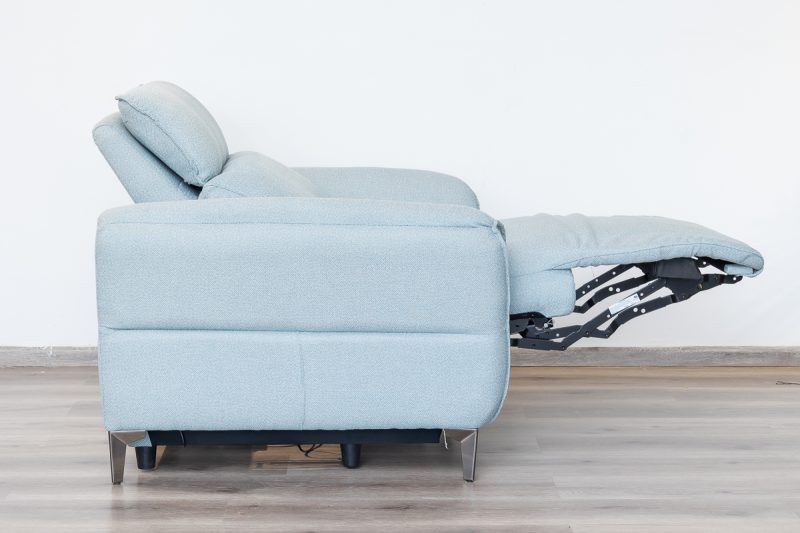 quin 7 seater electric fabric recliner sofa (3+2+1+1)