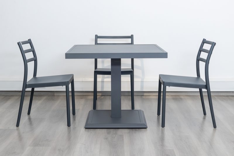 ghana outdoor dining table + 4 trent chairs