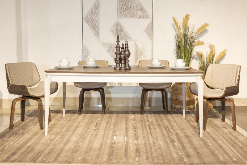 basalto dining table + 6 hoven chairs
