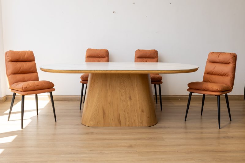 santos dining table + 6 mimo chairs