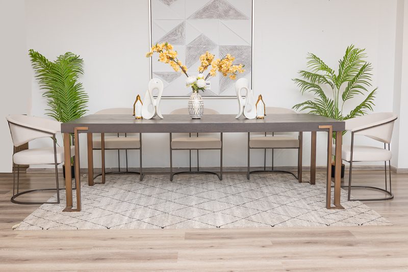 walton dining table + 8 almeria chairs